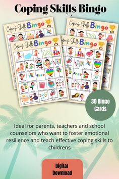 Engage your group with our Coping Skills Activity for Group Therapy! This interactive resource fosters teamwork while teaching effective coping strategies. From anxiety management to communication skills, these activities are perfect for teens and young adults in therapeutic settings. Explore fun games and discussions that promote emotional regulation and social interaction.  

Ideal for parents, teachers, school counselor, social worker and therapist 

Transform group therapy sessions with our engaging coping skills activities! Activities For Group Therapy, Coping Skills Activity, Health Games, Coping Skills Activities, Bingo For Kids, Health Game