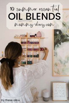 Visit here to learn about the best essential oil blends on Mommy Diary! If you are looking for essential oil blends for diffuser, then this is the blog post for you. Get inspired to buy these amazing essential oil blends for sleep as well. There is nothing like essential oil blends recipes. You will absolutely love these essential oil blends for anxiety as well. These essential oil recipes are very calming too. be sure to learn all about essential oils for beginners. #oils #diffuser