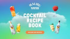 the cocktail recipe book is open and ready to be enjoyed by everyone on this trip