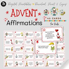 the christmas themed printables are available for children to use on their own cards