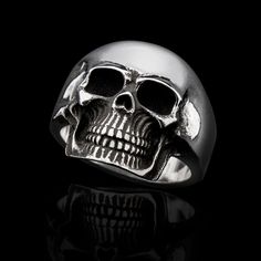 Strong, extra heavy, amazing skull ring, hand crafted with all the details... Silver Weight : Approx. 26 gr. Sizes Available: 54-70 EUR / 7-13 US Other sizes might be available by request:) Unisex. "Skulls remind us that underneath it all, we are all the same. Beauty is only skin-deep." Keith Richards ( Rolling Stones ). More Skull rings :  www.etsy.com/shop/MrSmithJewelry?ref=hdr_shop_menu&search_query=Skull+Ring More rings :  www.etsy.comshop/MrSmithJewelry?ref=hdr_shop_menu§ion_id=18467445 Back to my shop :  www.etsy.com/shop/MrSmithJewelry Handmade Made with style and uncompromising quality from the jewelry design studio of Mr Smith. All items are delivered in a special gift box.Upon purchse, please write me your phone number for delivery purpose. Keith Richards Skull Ring, Biker Design, Jewelry Design Studio, Vintage Biker, Goth Jewelry, Human Skull, Skull Head, Keith Richards, Skull Ring