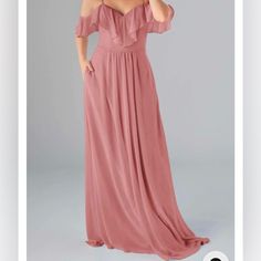 Nwt Emily By Kennedy Blue - Size 4 - Shade Dusty Pink - Never Worn - Smoke Free - Pet Friendly Gauze Maxi Dress, Empire Maxi Dress, Tie Waist Maxi Dress, Leopard Print Maxi Dress, Red Slip Dress, White By Vera Wang, Orange Maxi Dress, Velvet Maxi Dress, Tropical Dress