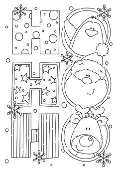 the letter h is for santa claus coloring page