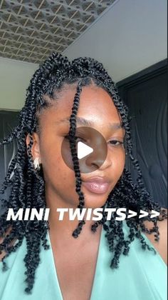 Peggy Bentil on Instagram: "Mini Twists>>>  Doing mini twists can be so tedious but the results is always so rewarding. I love love how these twists turned out, it took me 2 days to get the done. I got the front done in one day and finished the back the next day. I’m so glad I decided to go along with it because I’ve got so many compliments about this hairstyle.  PROCESS • start with medium to small sized parts  • braid natural hair about 3-4 times then feed in the braiding hair  • continue braiding till the braiding hair is secure then start twisting  • twist till desired length and you’re done😍  Have you ever tried mini twists with extensions?  Let’s interact in the comments❤️  If you enjoyed this video don’t forget to like, share and save for later Follow @hairtalk_with_peggy_ for more Twist Out With Extensions, Marley Hair Twists Short, 2 Strand Twist With Added Hair, Finger Twists Natural Hair, Twist With Extensions Two Strand, Mini Twist Take Down, Mini Twists Black Woman, Natural Twists With Extensions, 2 Strand Twist Extensions