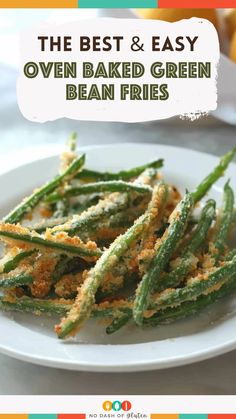 Oven Baked Green Bean Fries Baked Green Bean Fries, Breaded Green Beans Air Fryer, Parmesan Green Beans Baked, Green Bean Fries Air Fryer, Panko Green Beans, Green Beans Parmesan, Baked Green Bean Recipes, Green Bean Fries, Best Spaghetti Recipe