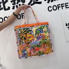 Place Of Origin : HE BEI  Province Place Of Origin : HE BEI Province Occasion : Versatile Model Number : Tote Bag Exterior : none Interior : Interior Zipper Pocket Closure Type : OPEN Pattern Type : Floral Gender : WOMEN Style : fashion Decoration : none Lining Material : POLYESTER Main Material : CANVAS Shape : Casual Tote Brand Name : Brilliant Fish CN : Hebei WHAT ABOUT REFUND?   Fast refund,100% Money Back Guarantee. If your product is defective or doesnt work properly, let us know and well Tea Oil Painting, Fits Trendy, Back To School Fits, Fashion Decoration, Backpack Storage, School Fits, Casual Tote, Vacation Beach, Handbags For Men