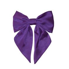 Our hair bows are handmade using 100% satin fabric on an alligator clip.  They're available in a range of timeless colours and in two lengths to suit all hair lenghts and hairstyles.  Suitable for children and adults.  Each hair bow clip is 15 cm wide. 100% satin Purple Hair Bow, Pink Purple Hair, Purple Hair Bows, Hair Bow Clip, Purple Bow, Silk Headband, Purple Bows, Stocking Fillers For Her, Bow Clip