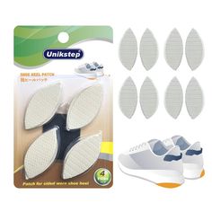 PRICES MAY VARY. For repair single sided worn shoe heels Suitable for sneakers, man’s leather shoes, lady's flat shoes. Package contains: 4 pairs (8pcs) of rubber repair patches 2 pieces of sandpapers Anti slip design and durable Easy to use  PRODUCT INTRODUCTION 
 Function: For repair single sided worn shoe heels. Application: Suitable for sneakers, man’s leather shoes, lady's flat shoes.
 Material: Rubber, sandpaper 
Color options: Black/White/Khaki/Red 
Size: About 2.36”x0.79” (6x2cm) 
Packag Shoe Care Kits, Heel Repair, Shoe Heels, Rubber Patch, Product Introduction, Sneaker Heels, Shoe Care, Left And Right, Flat Shoes