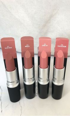 Makeup Mac Products, Mac Peach Blossom Lipstick, Mac Creme Cup Lipstick, Mac Sultriness Lipstick, Mac Sultry Move Lipstick, Creme Cup Mac Lipstick, Lipstick For Medium Skin Tone, Lipstick Shades For Medium Skin, Mac Makeup Products