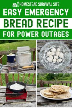 an easy emergency bread recipe for power outages