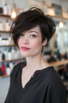 Long pixie haircut ideas for 2024. Pixie Highlights, Long Pixie Haircut, Chin Length Cuts