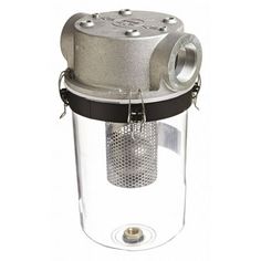 Liquid Separator, Air Inlet Size 2 in, Air Inlet Type NPT, Maximum Flow Rate 175 cfm, Minimum Operating Temperature -15 Degrees F, Type Inline Vacuum Pump Filter, Outside Diameter 9 in, Overall Length 17 1/4 in, Weight 12 lb, Air Outlet Size 2 in, Air Outlet Type NPT, Body Material Aluminum, Bowl Material Polycarbonate, Drain Included Yes, Drain Type Manual, Element Size Category Medium, For Fluid Type Water Color: Multicolor. Vacuum Pump, Outlet, Bowl