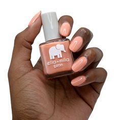 Creamy slight-burnt orange-brown Nail polish bottle 13.3 ml - 0.45 fl oz | ingredients "17-Free" products do not contain: Acetone, Animal-Derived Ingredients, Bisphenol-A, Camphor, Ethyl Tosylamide, Formaldehyde, Formaldehyde Resin, Gluten, Glycol Ether of Series E (Gycol ethers derived from ethylene oxide), Nonylphenol Ethoxylate, Parabens, Phthalates (including DBP), Styrene, Sulfate, Toluene, Triphenyl Phosphate (TPHP/TPP), Xylene Vegan Animal cruelty-free Quick Dry Chip Resistant Made in the Nail Polish Bottle, Brown Nail Polish, Brown Nail, Nail Polish Bottles, Vegan Animals, Brown Nails, Free Products, Orange Brown, Burnt Orange