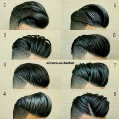 Pompadour Hairstyle, Cool Mens Haircuts, Modern Men, Beard Tattoo, Fade Haircut