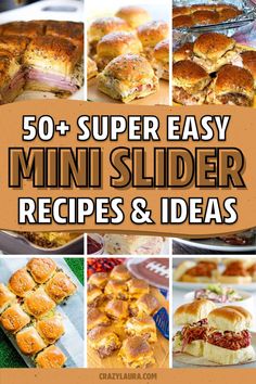 50 + super easy mini slider recipes and ideas