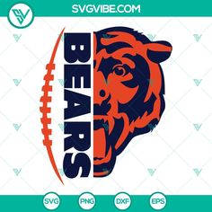 the bears logo with an orange and black bear on it's face is shown