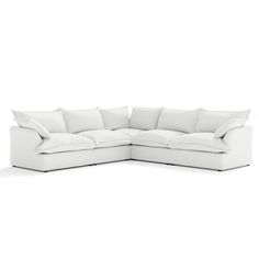 Color: white Different Home Decor Styles, Sofa Sectional, Framed Fabric, Cozy Apartment, Modular Sectional, Home Decor Styles, V Shape, Cushion Covers, Sectional Sofa