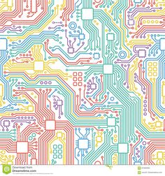 an image of a computer circuit board pattern