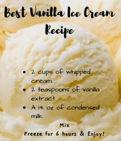 the best vanilla ice cream recipe