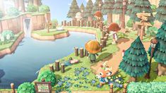 an animal crossing game is shown in this image