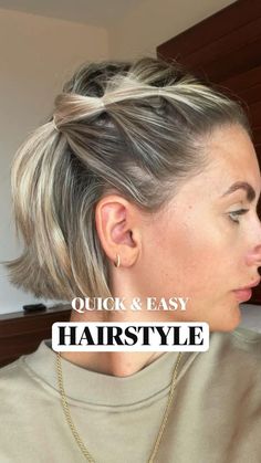 Hoco Hair Ideas Short, Hair Hoco, Hairdos For Short Hair, Bridesmaid Hair Short, Peinados Fáciles Para Cabello Corto, Hoco Hair Ideas, Short Hair Updo, Hoco Hair, Short Hair Styles Easy