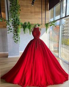 Red A Line Prom Dress, Prom Dress Ball Gown, Red Ball Gown, A Line Prom Dress, Dress Ball Gown, Red Ball, Ball Gowns Evening, Red A, A Line Prom Dresses