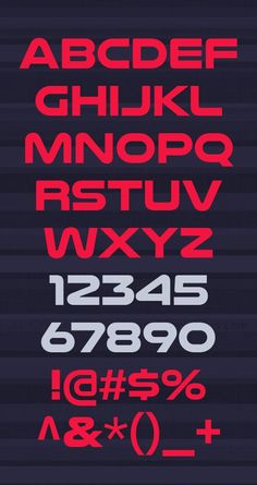 the font and numbers are all different colors