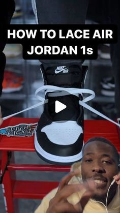 Sniperkicks on Instagram: "HOW TO LACE AIR JORDANS 1s 😳😳✅" Jordans 1s, Crown Braids, Air Jordan 1s, Lace Shoes, Jordan 1s, Fashion Sets, Shoe Lover, Shoe Game