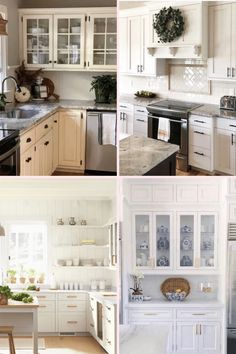 Want to know the hottest colors to paint your kitchen cabinets? We've got the scoop on 38 kitchen paint colors in all different shades. Ready to see? #amberoliver #paintedkitchencabinets #cabinetpaintcolors Kitchen Colors Farmhouse, Colors To Paint Kitchen Cabinets, Painted Cabinets Kitchen Colors, Farmhouse 2023, Diy Kitchen Cabinet Doors, Victorian Farmhouse Kitchen, Blue Painted Cabinets, Grey Painted Cabinets, Paint Your Kitchen Cabinets