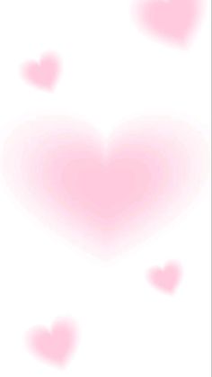 pink hearts on white background with space for text