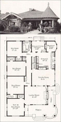 the floor plan for a house with two levels and an attached garage, which is also in