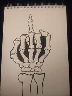 a drawing of a hand holding something in it's right hand with two fingers