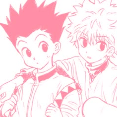 an image of two anime boys with short hair