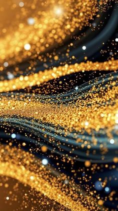 an abstract background with gold glitter