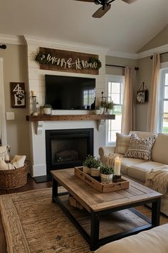 Transform your living room into a cozy farmhouse haven without overspending! Discover budget-friendly ideas for incorporating rustic touches, including repurposed decor, DIY shelving, and cozy textiles. Perfect for a charming farmhouse look that’s stylish and affordable. Farmhouse Room Ideas, Small Farmhouse Living Room, Grey Farmhouse Living Room, Vintage Farmhouse Living Room, White Farmhouse Living Room, Coastal Farmhouse Living Room, Diy Shelving, House Decor Ideas, Living Room Ideas On A Budget