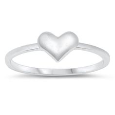 Dainty Puff Heart Promise Ring .925 Sterling Silver Band Jewelry Female Male Unisex Size 6 All our silver jewelry is crafted from .925 silver also commonly referred to as sterling silver. Sterling silver is the standard for beautiful high-quality silver jewelry and can not be replicated by lower priced silver plated jewelry. It is 92.5% pure silver, mixed with alloys to add strength and durability to stand the test of time. We promise superior service which includes fast shipping, great communic Heart Promise Rings, Silver Heart Ring, Silver Horse, Puffed Heart, Female Male, Band Jewelry, Silver Plated Jewelry, Love Ring, Sterling Silver Heart