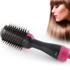 Color: uk Comb Straightener, Fluffy Curls, Salon Blowout, Brush Cut, Hair Dryer Comb, Oval Brush, Hair Dryer Brush, Blowout Hair, Electric Hair