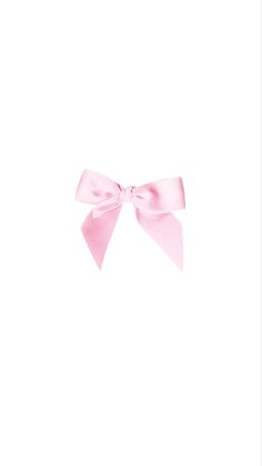 a pink bow on a white background