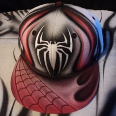 Airbrush Clothes, Spiderman Design, Airbrush T Shirts, Kids Umbrellas, Airbrush Designs, Skull Rings, Dish Washer