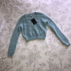 Fashion Nova | When You Need It Sweater - Baby Blue New Condition | New With Tag Size: Medium Description On Fashion Nova’s Website: - Fuzzy - V Neck - Sweater - Long Sleeve - 64% Nylon 36% Acrylic - Imported Baby Blue Sweater, Sweater Fashion, Baby Sweaters, Blue Sweaters, Vneck Sweater, Colorful Sweaters, Baby Blue, Long Sleeve Sweater, Product Description