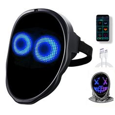 PRICES MAY VARY. plastic Versatile LED Mask: Our LED mask blends comfort and style with an adjustable strap, ideal for Halloween costumes, cosplay, and more festive occasions. Vibrant Visuals: Featuring 2074 high-brightness RGB LED lamp beads, this light-up mask delivers dazzling colors and smooth animations, ensuring you shine at every event. Bluetooth Customization: Personalize your LED mask with 45 dynamic modes and 70 static images using the SHINING MASK app, perfect for creating unique cosp Digital Mask, Unique Cosplay, Led Mask, Rainy Night, Halloween Mask, Edge Lighting, Costume Cosplay, Free Fun, The Shining