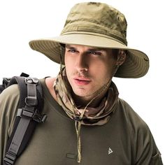 PRICES MAY VARY. Advanced Technology: PanPacSight Men's travel fishing sun bonnie hat Omni-Wick fabric for sweat-wicking capabilities and Omni-Shade UPF 50 technology that blocks out 98% of harmful UVA and UVB rays. Suitable for fishing, hiking, hunting, camping, beach, pool, park, tourism, trip, gardening, equestrian sports and other outdoor activities THIN QUICK-DRY lightweight nylon fabrics with mesh lining, this high-performance fishing hat features a mesh breeze-inducing vent to keep you co Beach Camping Outfits, Summer Camping Outfits, Camping Outfits For Women, Bob Chapeau, Summer Fishing, Fisherman's Hat, Mens Sun Hats, Chapeau Cowboy, Mens Bucket Hats