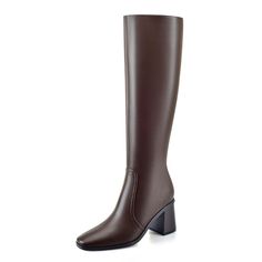 PRICES MAY VARY. 🌺Brown Chunky Heel: With a comfortable 7.5 cm/2.95 inch block heel and soft lining, these women's knee-high boots provide stability and support, perfect for all-day wear. 🌟Stylish Square Toe: These brown knee high boots for women feature a stylish square toe, adding a modern and retro touch to your ensemble. 🍀Versatility Wide Calf Knee High Boots: Designed with a wide calf fit, these women's knee-high boots offer versatility and comfort for various leg sizes, ensuring a flatt Long Brown Boots, Wide Calf Knee High Boots, Boots Wide Calf, Brown Knee High Boots, Tall Brown Boots, Womens Chunky Heels, Wide Calf Boots, Womens Knee High Boots, Wide Calf