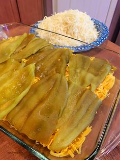 the food is prepared and ready to be eaten on the table in the kitchen or dining room