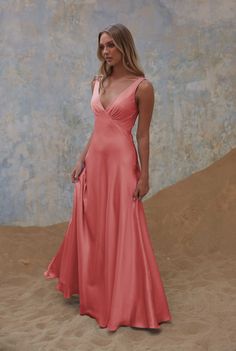 Dress Construction, Bridesmaids Ideas, Bias Cut Skirt, Style And Grace, Stretch Satin, Your Special, Bra Cups, Dress Backs, Easy Wear