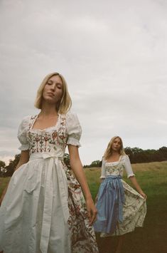 Therese Dirndl | Over The Moon German Wedding Dress, Dirndl Dress Traditional, Traditional German Clothing, Drindl Dress, German Wedding, Unique Wardrobe, German Outfit, German Dress, Dirndl Blouse