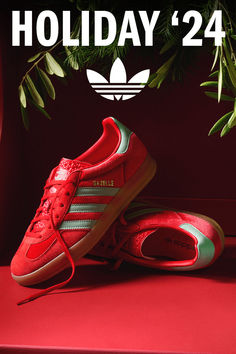 Start the season off right with gifts from adidas that feel right at home. From cozy fleece to colorful matching sets to iconic sneakers, it's never too early to settle into the holidays with style and comfort on your side. Ankle Boots And Jeans, Shoes Guys, Frog Shoes, Christmas Sneakers, Adidas Clothes, Ankle Boots Outfit, Iconic Sneakers, Boots And Jeans, How To Wear Ankle Boots