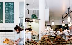 the website for tattle bakery cafe is displayed with images of food and pastries