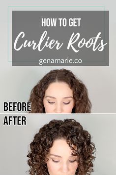 Parts For Curly Hair, How To Get Lift In Crown Of Curly Hair, How To Style Semi Curly Hair, How To Apply Product To Curly Hair, How To Grow Out Curly Bangs, Root Lift For Curly Hair, How To Brush Hair, How To Make Hair Curlier