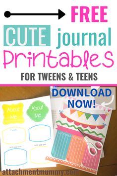 How to Make a Journal for Teens and Tweens {FREE Printables}